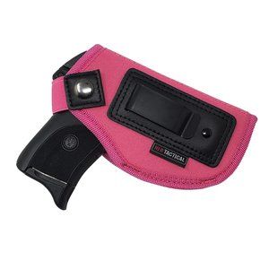 HER TACTICAL Concealed Carry Metal Clip Hip Holster for Compact Gun - Pink Right